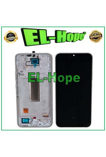 OLED LCD DISPLAY + RAHMEN FÜR SAMSUNG GALAXY A34 5G SM-A346B TOUCHSCREEN SILBER